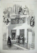 Old Antique Print 1874 Royal Marriage Russia St Isaac'S Church Petersburg 19th