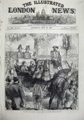 Antique Old Print *0204 1874 Duke Duchess Edinburgh Chelsea Thames Embankment