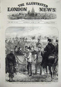 Old Antique Print 1874 Windsor Queen Cross Michael George Garnet Wolseley 19th