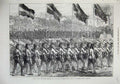 Original Old Antique Print 1874 Troops Ashantee War Black Watch Scottish Army