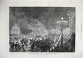 Old Antique Print Fine Art 1874 Ice Skating Neva Duke Edinburgh Marriage 19th