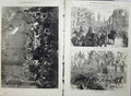 Old Antique Print 1874 Emperor Russia Windsor Procession Fleet Charing 19th