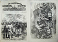 Antique Old Print Ashantee War 1874 Men Camp Native King Meeting Army Art 19th