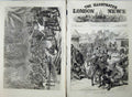 Old Antique Print 1874 Ashantee War Naval Brigade Streets Coomassie Road 19th
