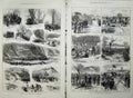 Old Antique Print 1874 Ta Army Volunteer Field-Day Battle War Richmond 19th