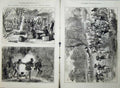 Antique Old Print 1874 Ashantee War Army Food Coomassie River Natives Art 19th
