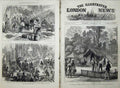 Old Antique Print 1874 Ashantee War Camp Prah-Su Lord Gifford Reporters 19th
