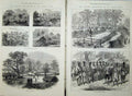 Old Antique Print Ashantee War 1874 Camp Dunquah Sutah Barracoe Army Men 19th