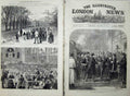 Antique Old Print 1874 Duke Edinburgh Wedding Windsor Park Petersburg Art 19th