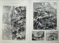 Antique Old Print 1874 Yarkund Mission River Shayok Kirghiz Fort Karakash 19th