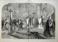 Antique Old Print 1874 Marriage Petersburg English Ceremony Winter Palace 19th