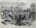 Old Antique Print Ashantee War 1874 Garnet Wolseley Coomassie Army Men 19th