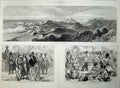 Antique Old Print Cape Coast Castle 1874 Macarthy Hill Windsor Review War 19th