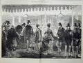 Original Old Antique Print 1874 Emperor Russia Royal Party Crystal Palace 19th