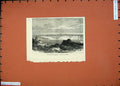 Old Antique Print 1874 Palestine Sea Galilee Birds Cliffs Hills Fine Art 19th