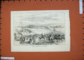 Original Old Antique Print 1874 Arrival Catalan Division Vittoria War Army 19th