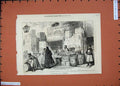 Old Antique Print 1874 Fruit Sellers Shop St Petersburg Market People Art 19th