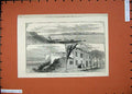Old Antique Print Island Fort Marguerite Prison Ex-Marshal Bazaine 1874 19th