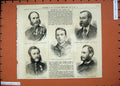 Old Antique Print 1874 M'Cleod Alison Major Baird M'Gaw Gifford Army War 19th