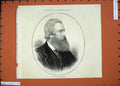 Original Old Antique Print 1875 Portrait Late Me Shirley Brooks Man Beard 19th