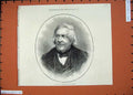 Original Old Antique Print 1874 Late Michelet French Historian Man Portrait