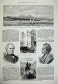 Old Antique Print Laurium Mountains 1874 Funeral Fortuny War Spain Martin 19th