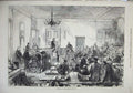Original Old Antique Print 1874 Trial Count Arnim Berlin Germany Court-Room Men
