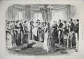 Original Old Antique Print Royal Christening Buckingham Palace 1874 Queen Vicar