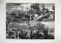 Original Old Antique Print 1874 Canal Life Barges Lock Horses Donkey Fine Art