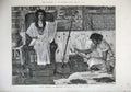 Original Old Antique Print 1874 Joseph Pharaoh'S Graneries Alma Tadema 19th