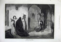Original Old Antique Print 1874 Fine Art Sanctuary Boy Women Hiding Holyoake