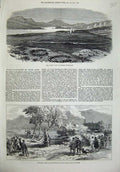 Old Antique Print 1874 Cutting Trees Shiness Waster Land Sutherland Shin 19th