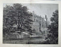 Original Old Antique Print 1874 Fine Art View Warwick Castle Architecture 19th