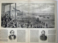 Original Old Antique Print 1874 Horse Racing St Leger Sport Burrows Anstie