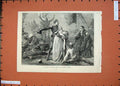 Original Old Antique Print 1874 Scene Geneva Cross Adelphi Theatre War Dead