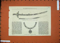 Original Old Antique Print 1874 Civic Chain Badge Mayor Exeter Sword Wolseley