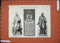 Old Antique Print 1874 Monument Harry Jones Statue Wilson Ralfe Drury Art 19th