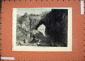 Old Antique Print 1874 Devil'S Frying Pan Cadgewith Cornwall Cave Sea Art 19th