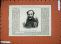 Original Old Antique Print 1874 Mr Atkinson Durham Winner Queens Prize Man Army
