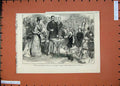 Original Old Antique Print 1874 Duke Edinburgh Seamens Childrens Nursey London