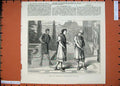 Old Antique Print Scene Trinummus Westminsters Scholars Latin Play 1874 19th