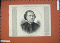 Old Antique Print 1874 Rev. Morley Punshon President Wesleyan Conference 19th
