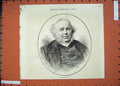 Original Old Antique Print 1874 Portrait Late Jules Janin Fat Man Victorian