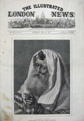 Original Old Antique Print 1875 Fine Art Portrait Askenazim Man Beard Carl Haag