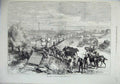 Old Antique Print 1875 Embarkation Artillery Railway Trains India Horses 19th