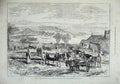 Old Antique Print 1875 Church Churchyard St Mary'S Scilly Isles Funeral 19th