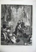 Original Old Antique Print 1875 American Sketches Union Pacific Railway Train