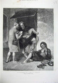 Old Antique Print 1875 Fine Art Postmaster General Office Tangiers Dudley 19th
