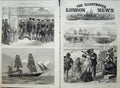 Old Antique Print 1875 Albert Discovery Ship Valorous Duke Edinburgh War 19th