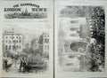 Old Antique Print 1875 King Spain Marseilles Cathedral Barcelona Sketch 19th